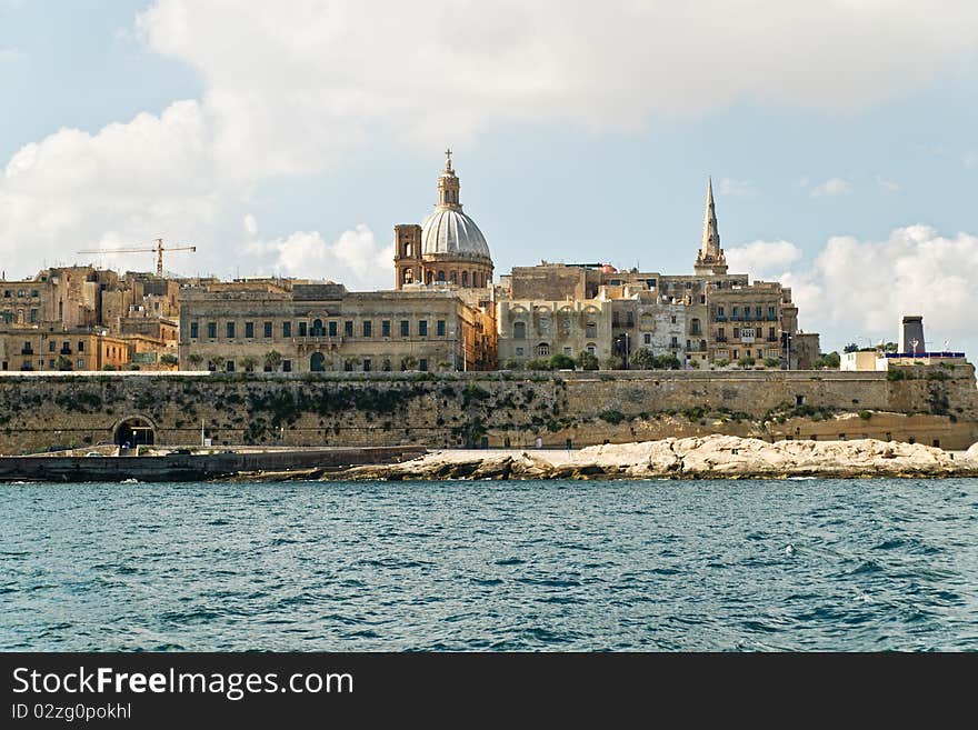 View from Sliema to Valletta