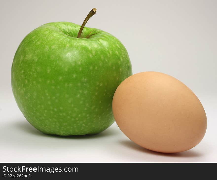 Apple and egg