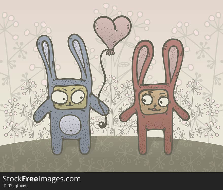 Bunnies In Love