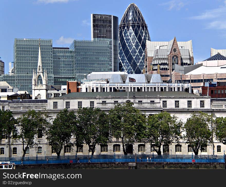 The capital city of Great Britain. In this picture: skyline. The capital city of Great Britain. In this picture: skyline