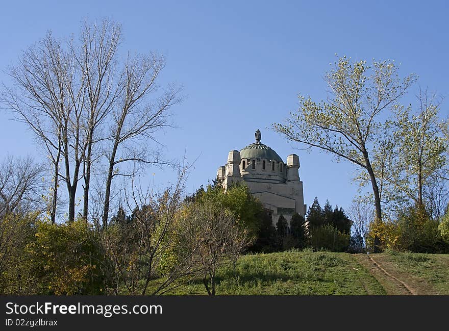 Crematorium old building in Bucharest Romania