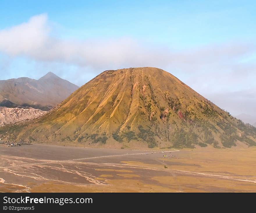 Volcano Batok in the middle of Tengger Caldera, Java, Indonesia