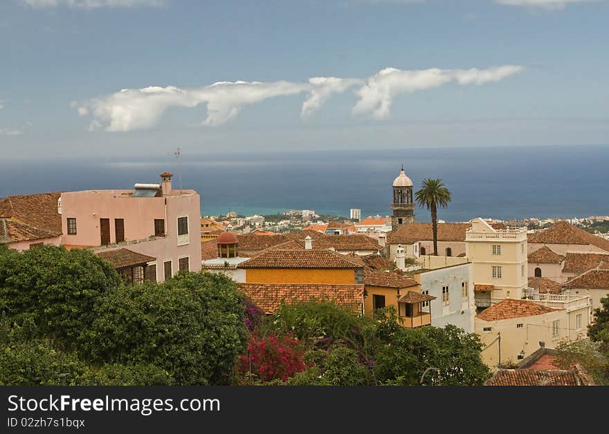 View of the Orotawa city in Tenerife