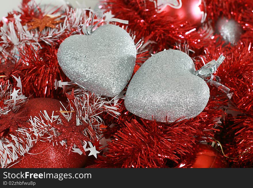 Christmas hearts