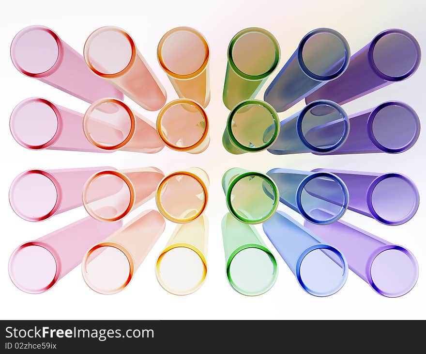 Multi Colour Test Tubes