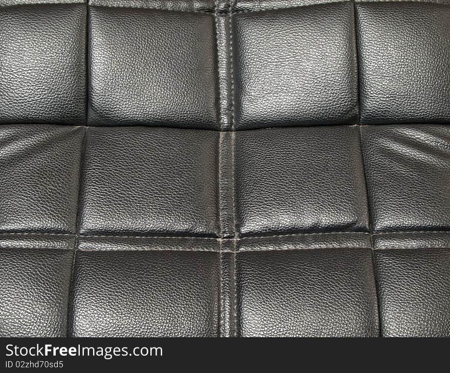 Texture of gray leather cover on furniture