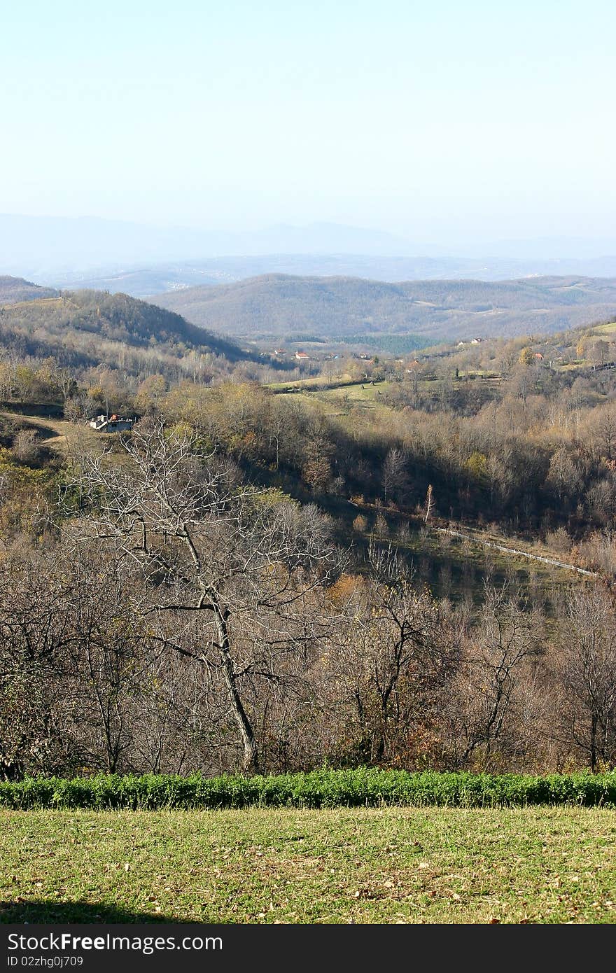 Serbian ethnic mountain motive, Rudnik mountain, Serbia