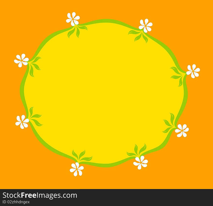 background with flower for design