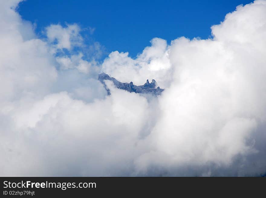 Cloudly mountain