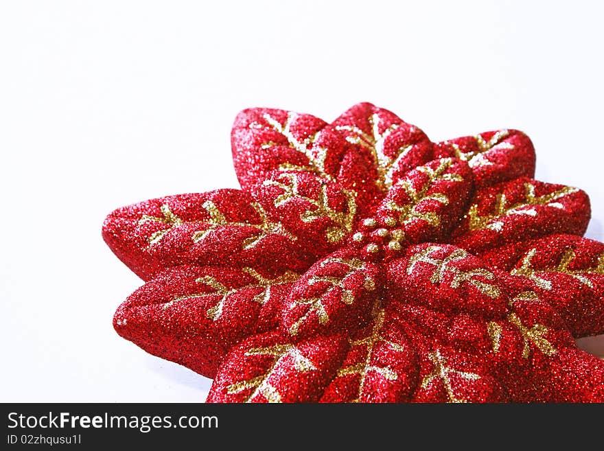 Christmas decoration, Red Poinsettia