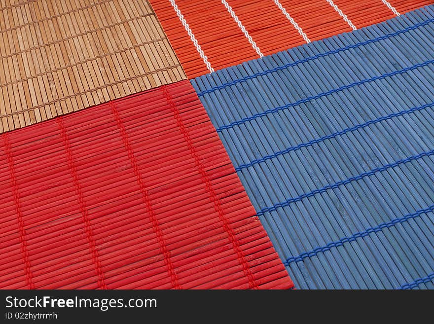 Series. Colourful bamboo mat texture. Series. Colourful bamboo mat texture