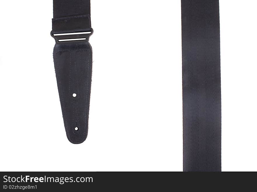 Guitar Strap Isolated On The White Background