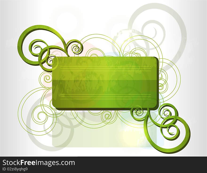 Green frame for your design