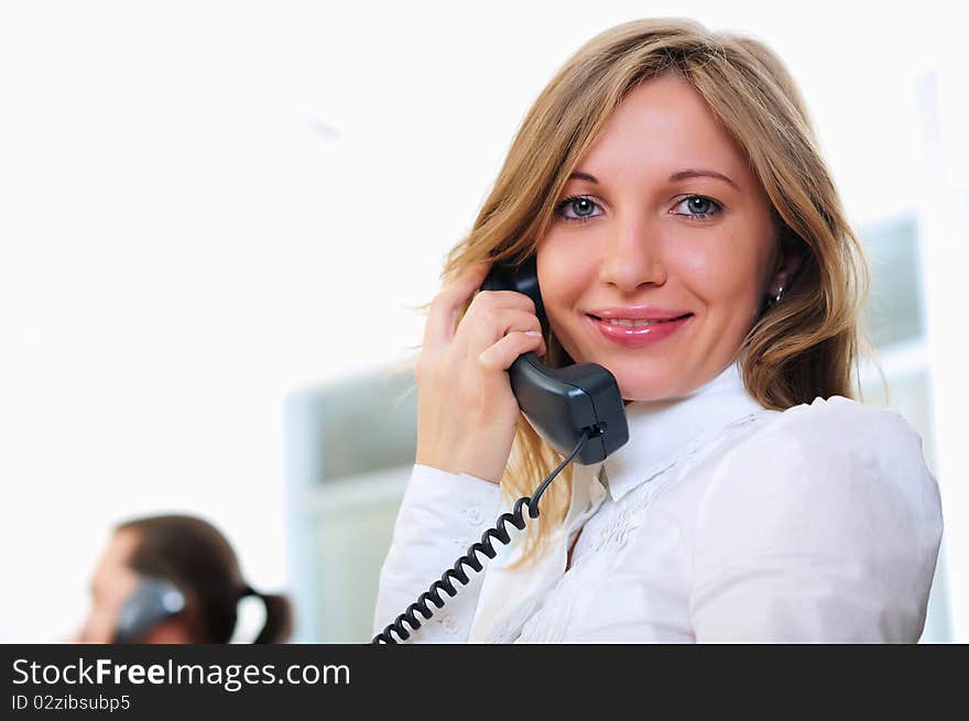 Young Girl In His Office