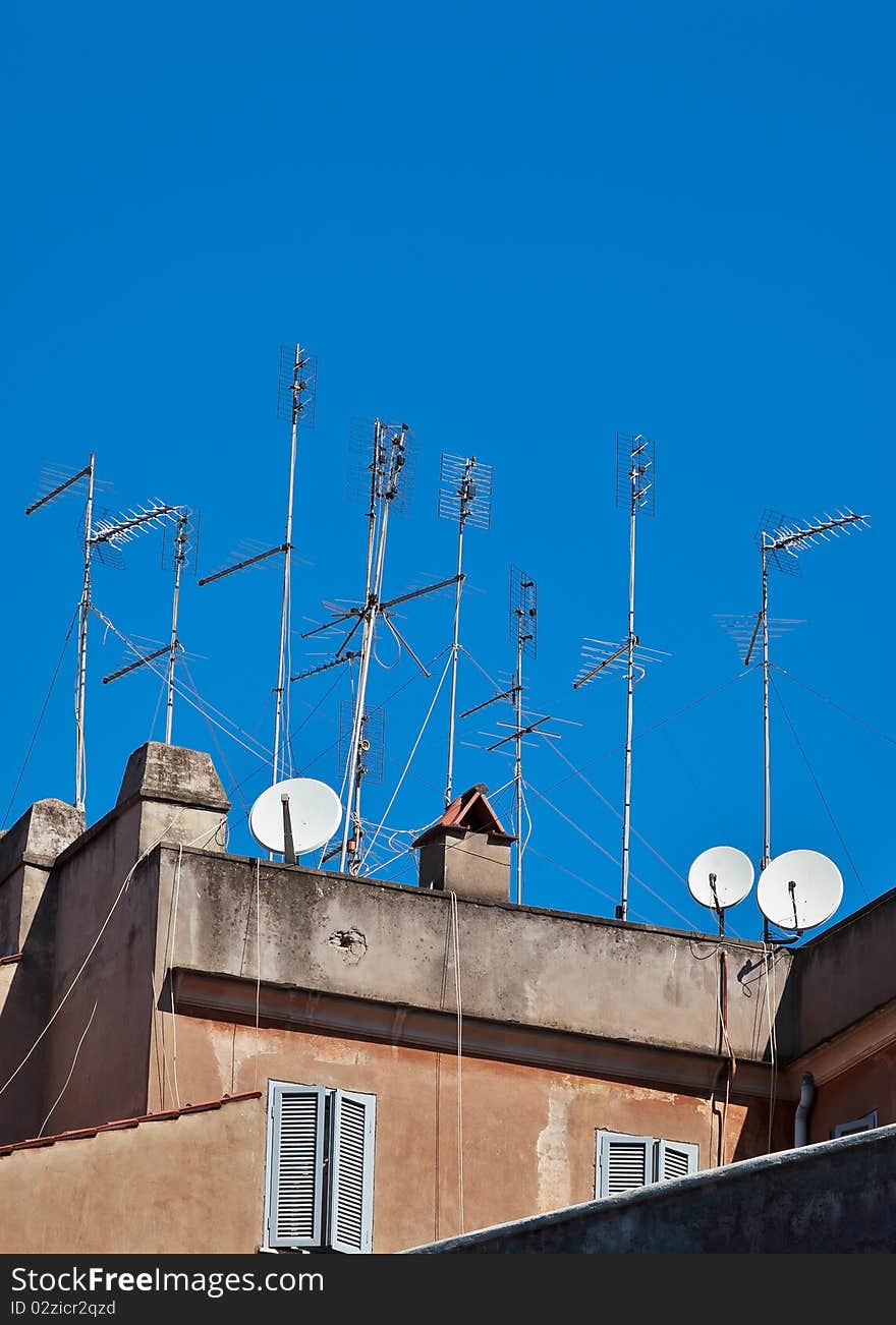 Television aerials and satellite dishes