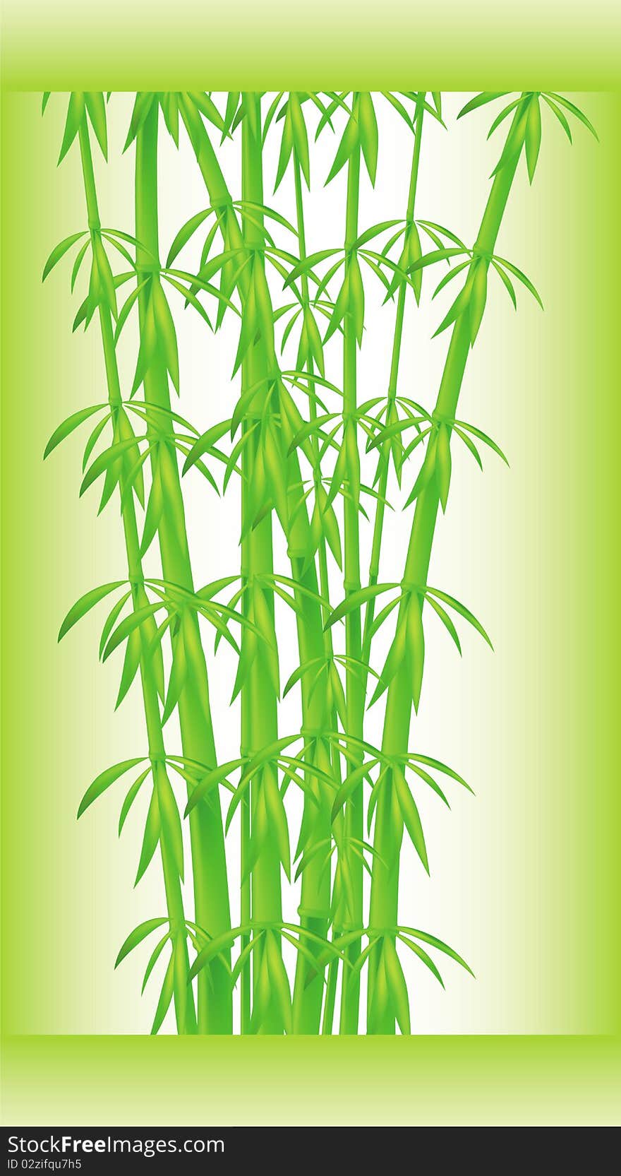 Stalks and bamboo leaves