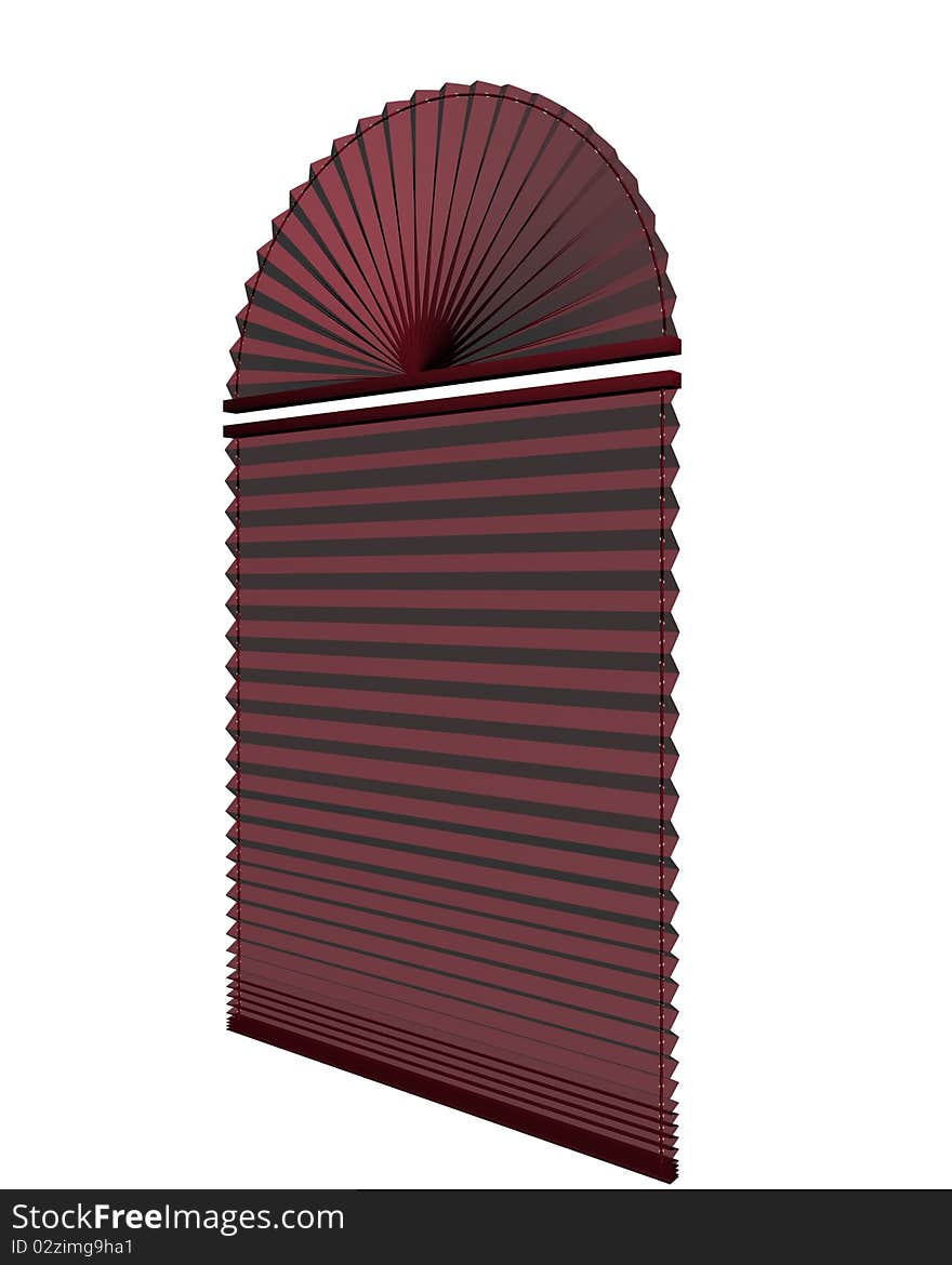 Window blinds 3d max of white.