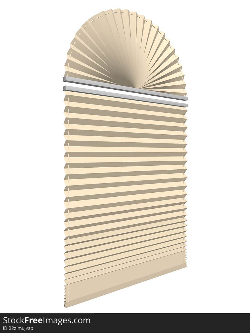 Window blinds 3d max of white.