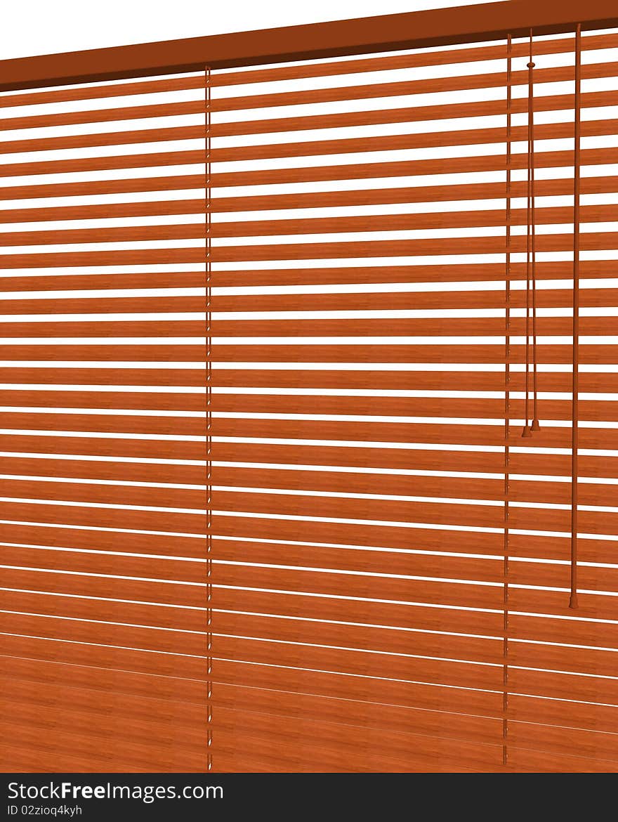 Venetian Blinds 3d max of white.