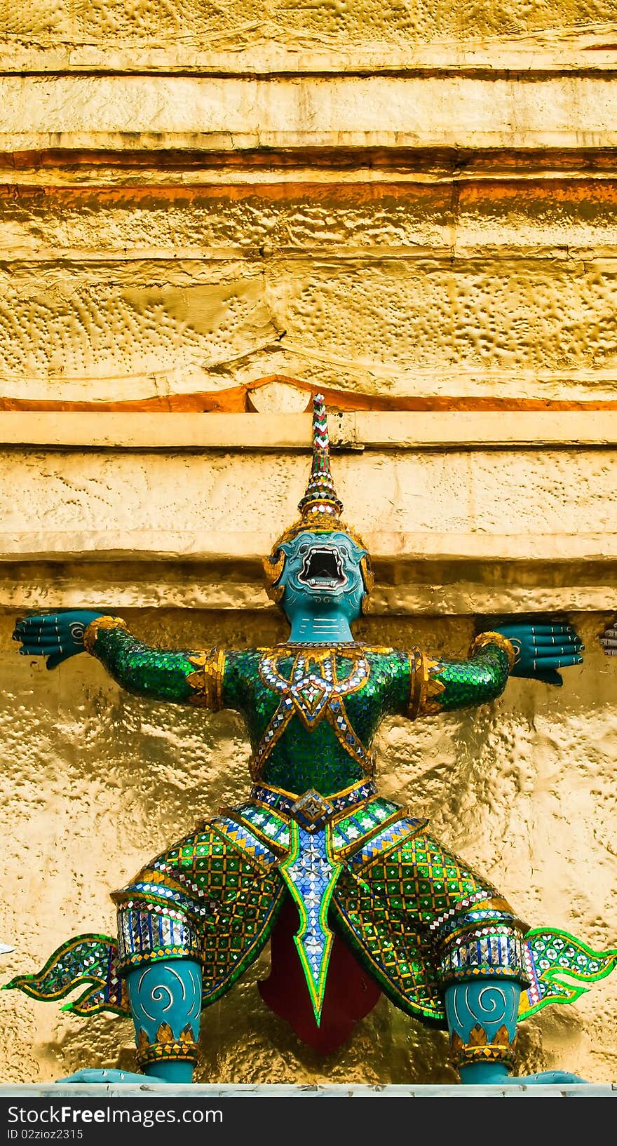 Thai Giant stucco in the Grand Palace