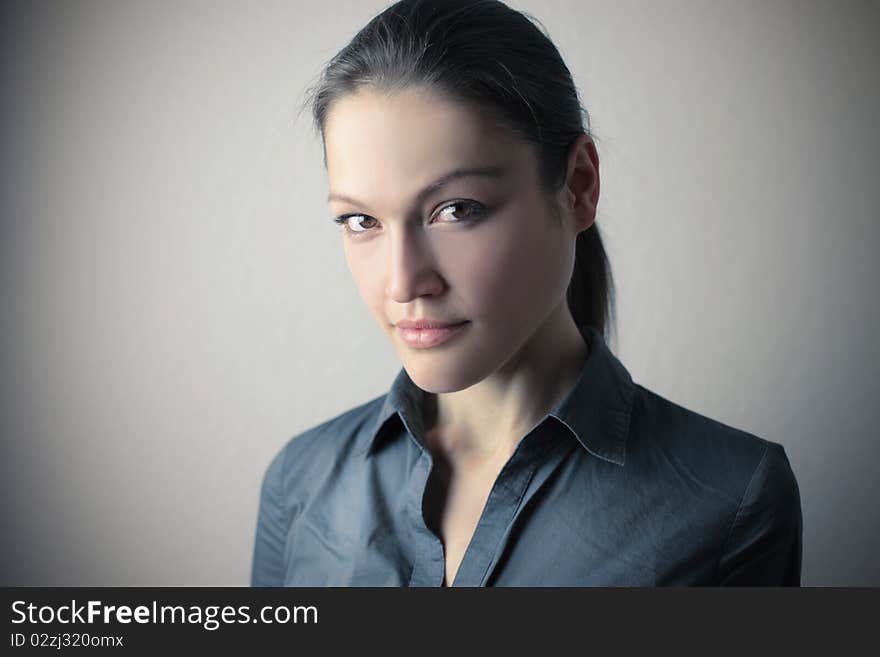 Portrait of a beautiful woman. Portrait of a beautiful woman