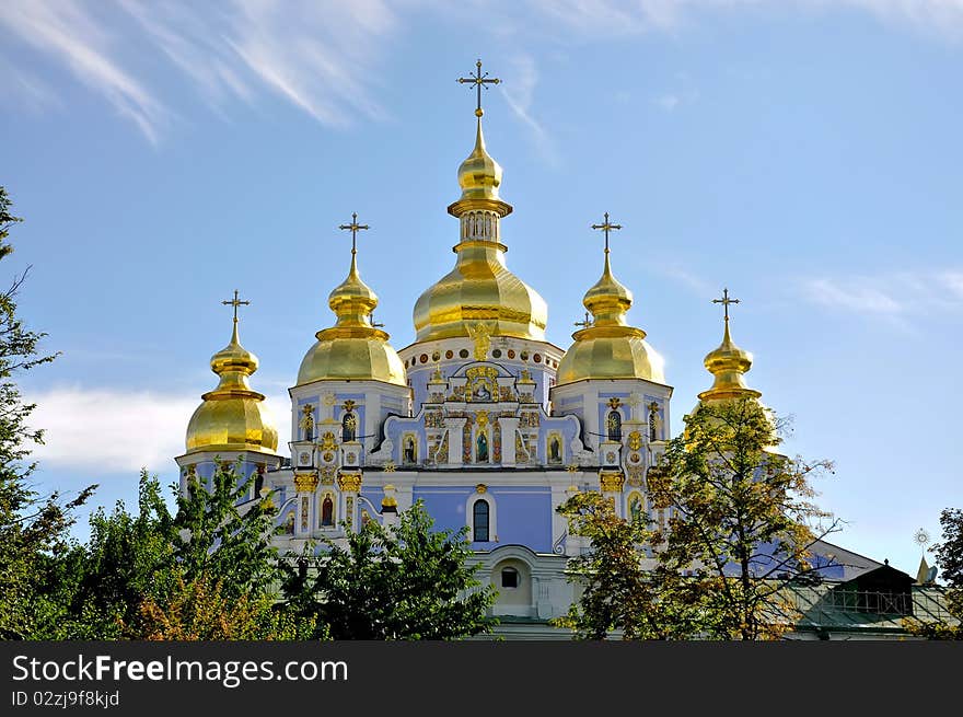 Monastery in the center of Kiev. Monastery in the center of Kiev