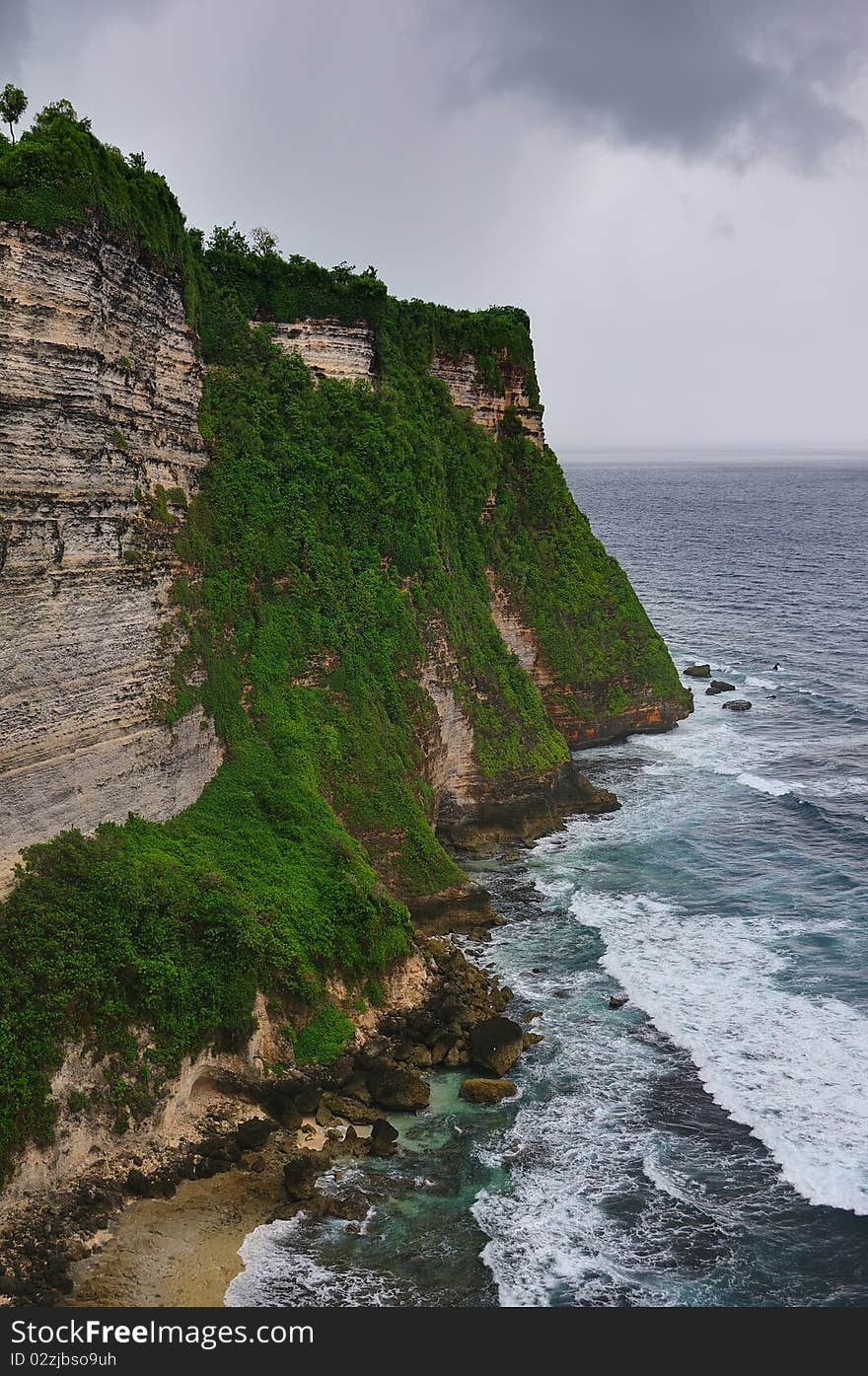 One of the famous tourists attraction in bali indonesia. From the cliff, if you are lucky, you can see big sea turtle in the blue ocean. One of the famous tourists attraction in bali indonesia. From the cliff, if you are lucky, you can see big sea turtle in the blue ocean.