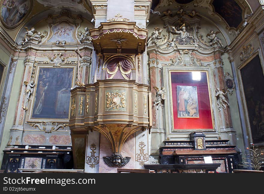 Interior of the Basilica of Santa Maria Maggiore, Bergamo Alta