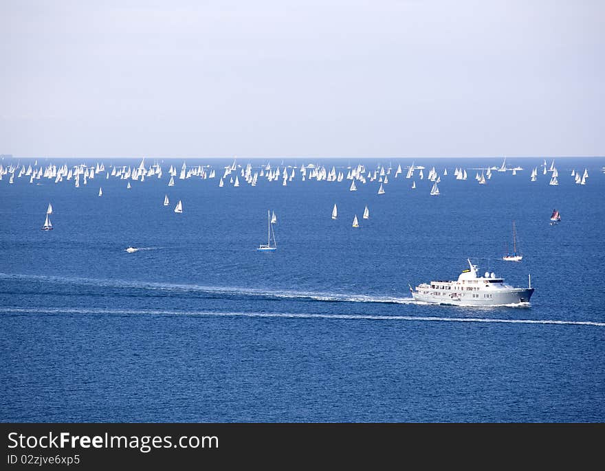 Barcolana, the regatta of Trieste. Barcolana, the regatta of Trieste