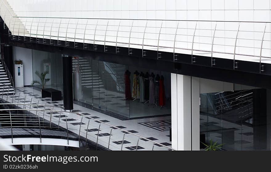 Interior of modern office center