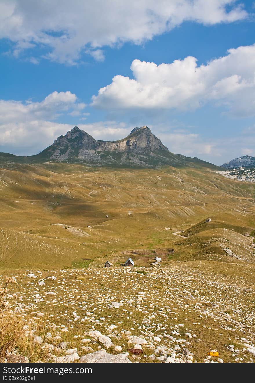 City in the mountains of Montenegro (Crna Gora), Z