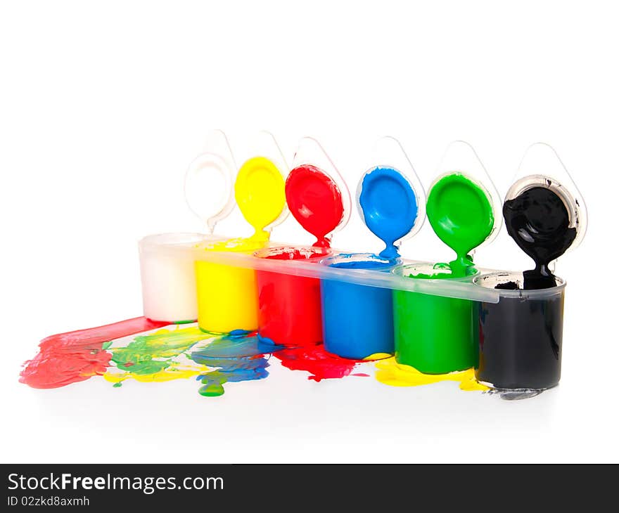 Colour-box isolated on a white background