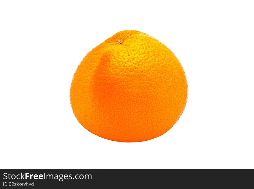 Ripe grapefruit on white background