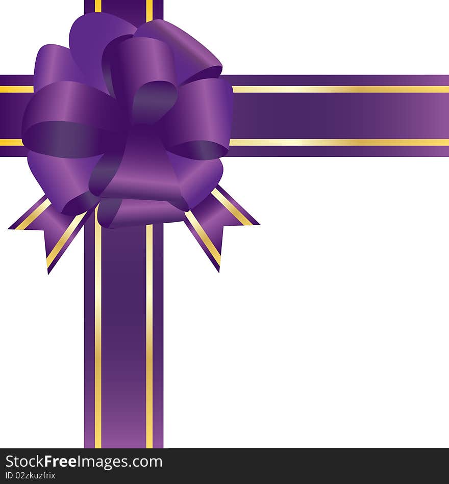 Violet Festive Bow