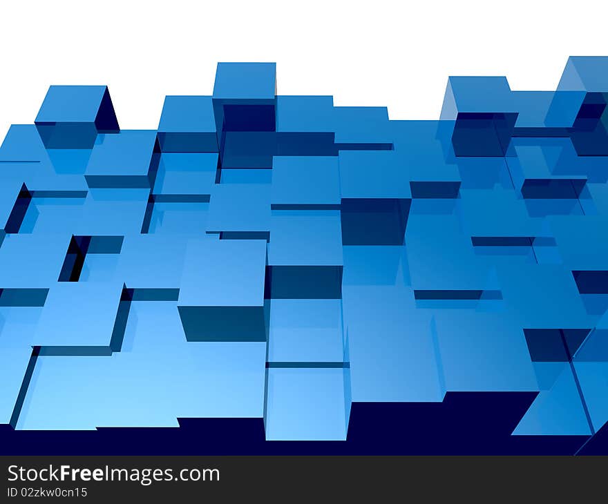 Background study of 3d cubes. Background study of 3d cubes