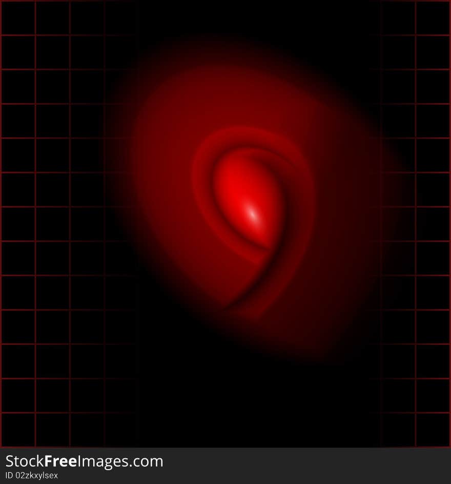 Abstract background design, red vector illustration.