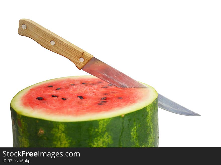 Watermelon With Dry Stem