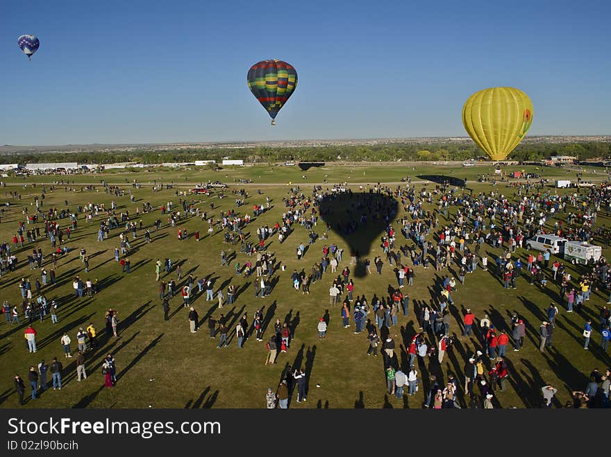 Flying In a Remax Balloon