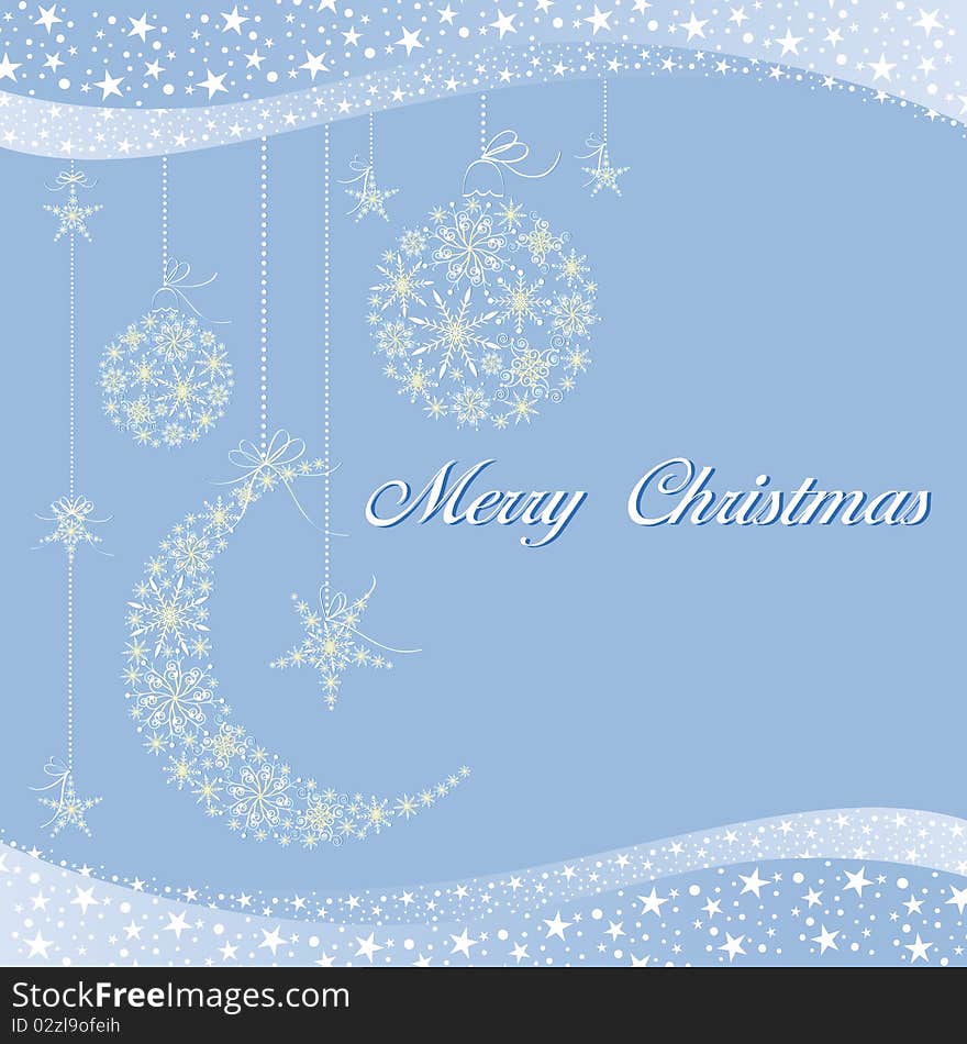 Merry Christmas greeting card