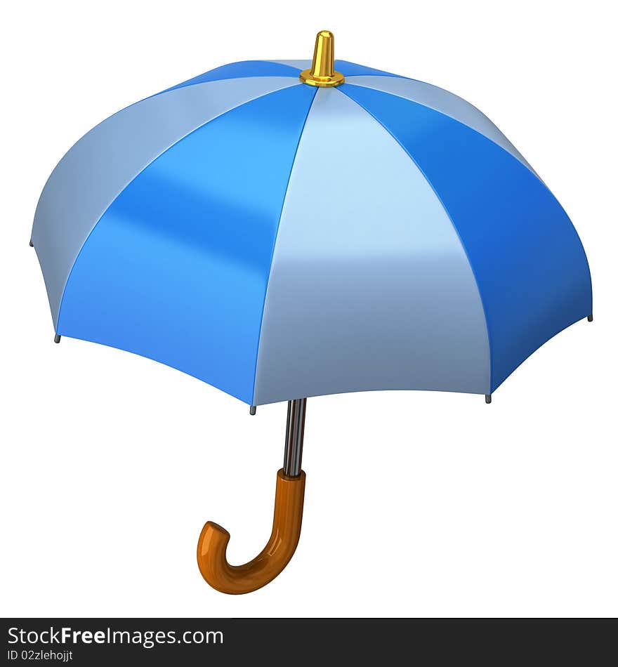 Blue umbrella