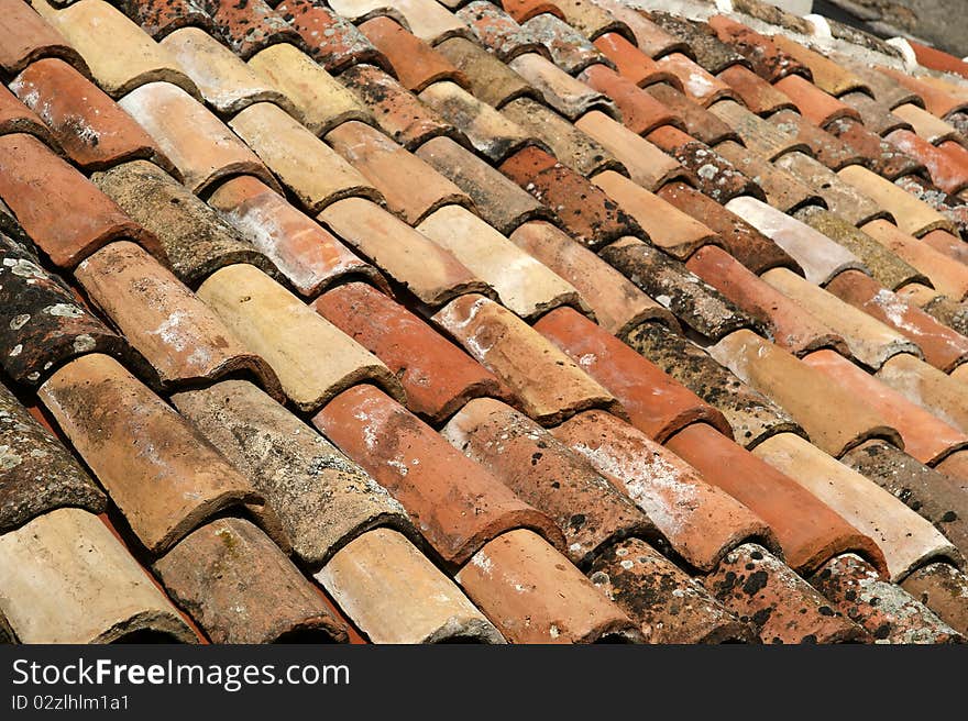 Covering Of A Roof Making Interesting Pattern