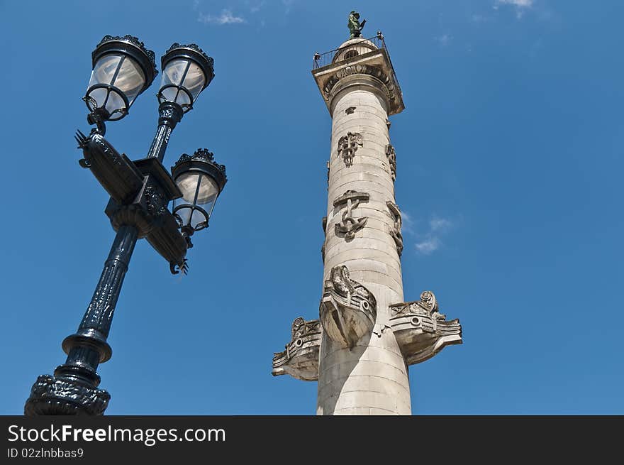 Columns of Rostrales at Bordeaux, France