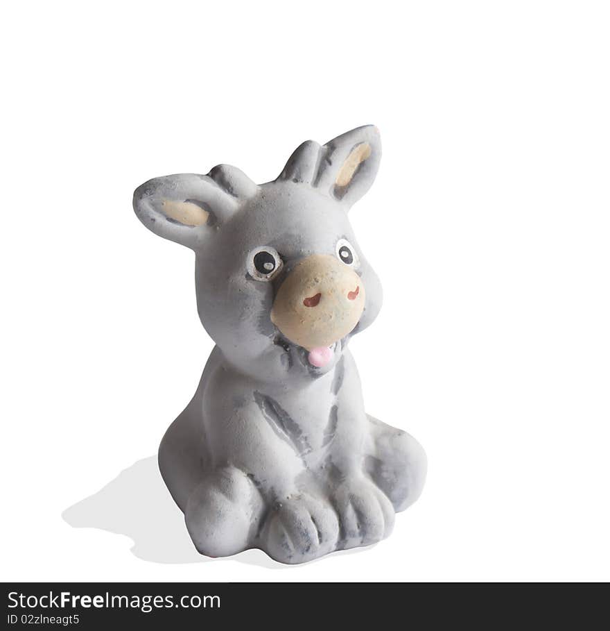 The small amusing toy goat-children's toy