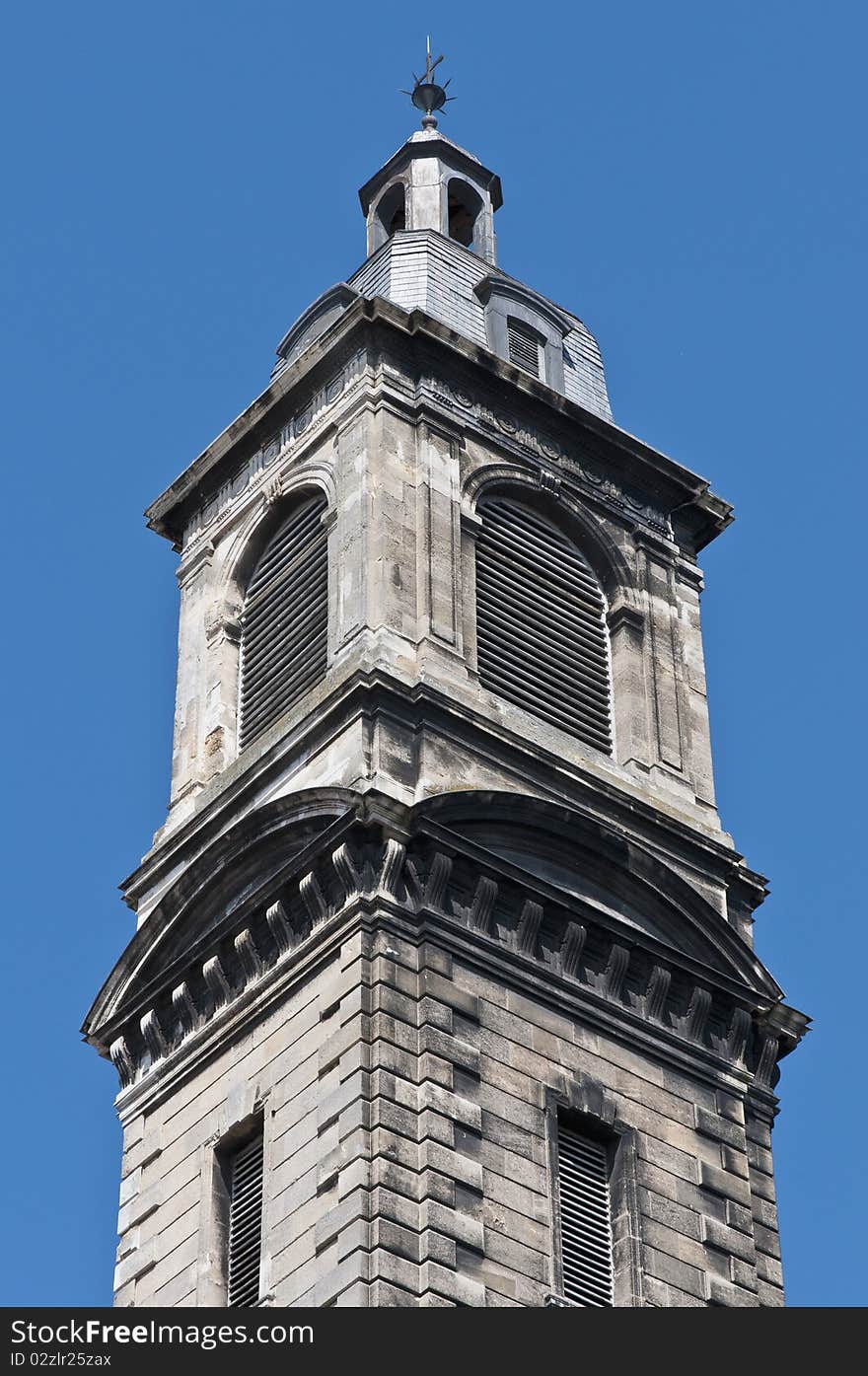 Belltower of the Church of Saint Paul located at Bourdeaux, France. Belltower of the Church of Saint Paul located at Bourdeaux, France