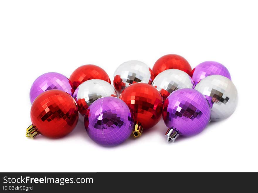 Christmas decoration isolated on the white background