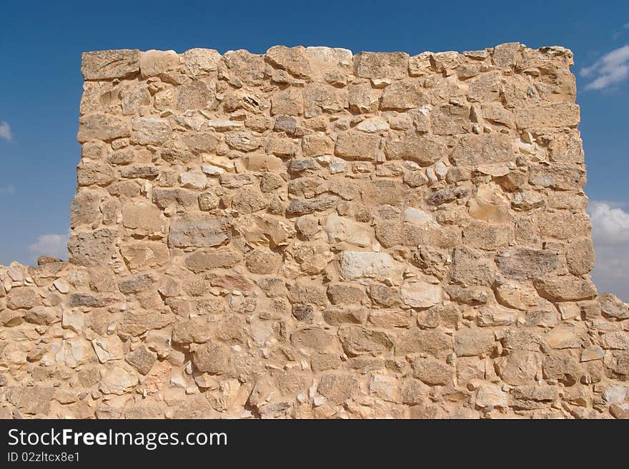 Wall Of Ancient Fortress Tower