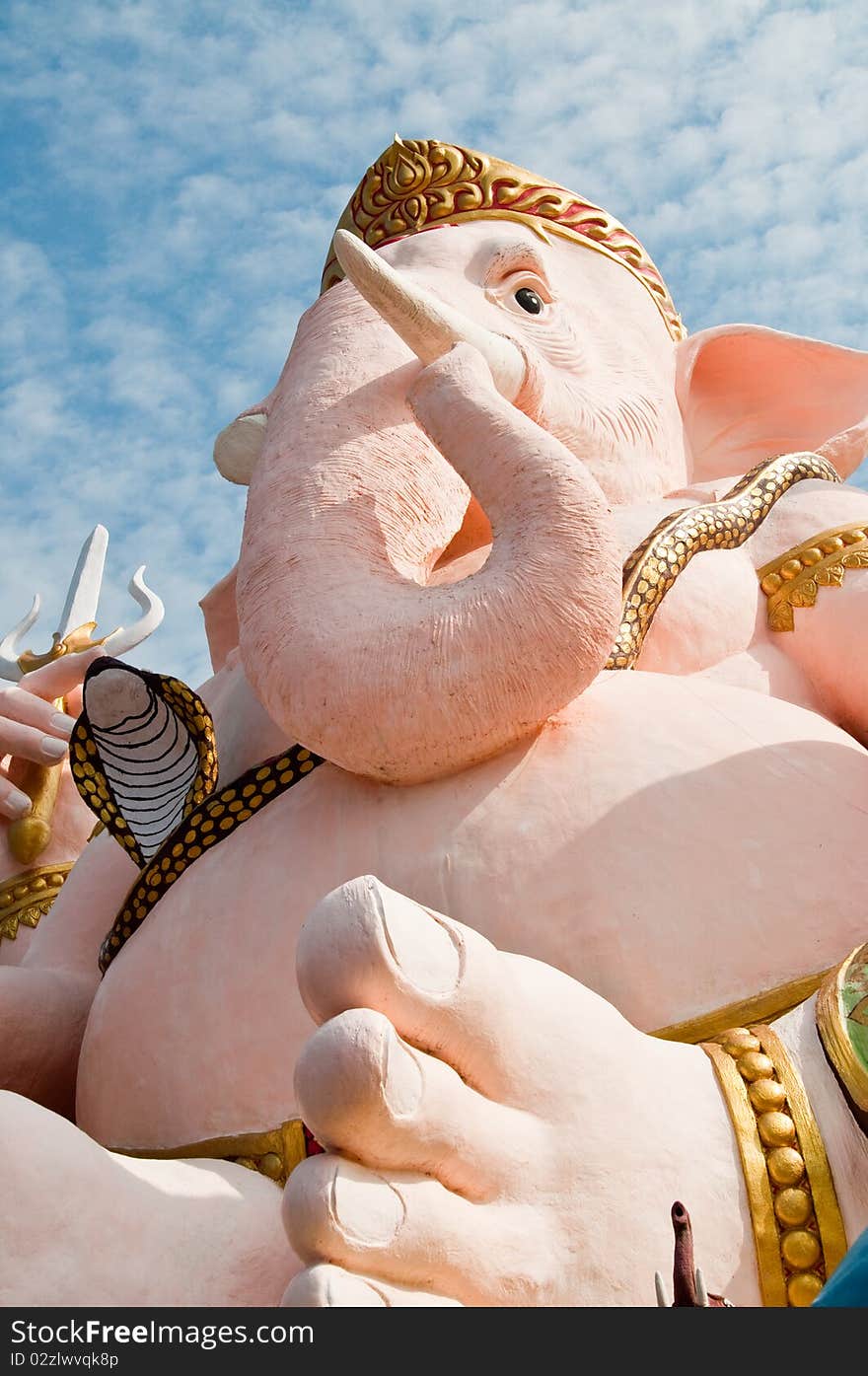 Face of ganesha at Nakhonnayok province, Thailand.