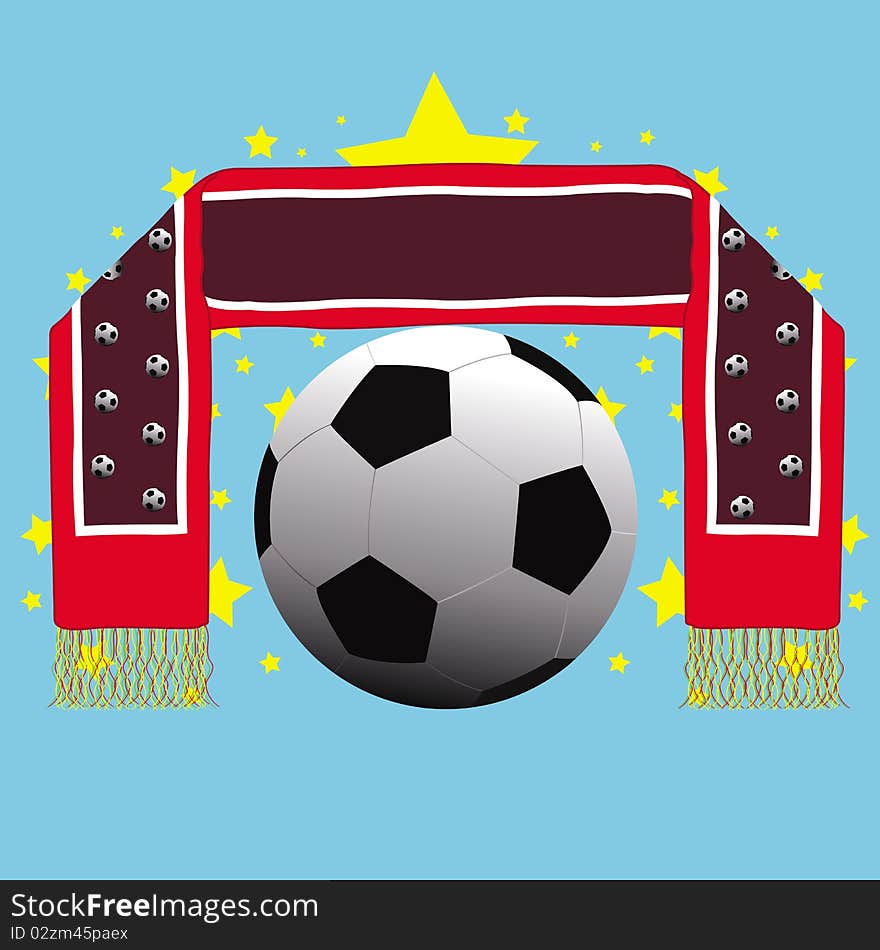 This image represents a soccer/football banner concept card. This image represents a soccer/football banner concept card