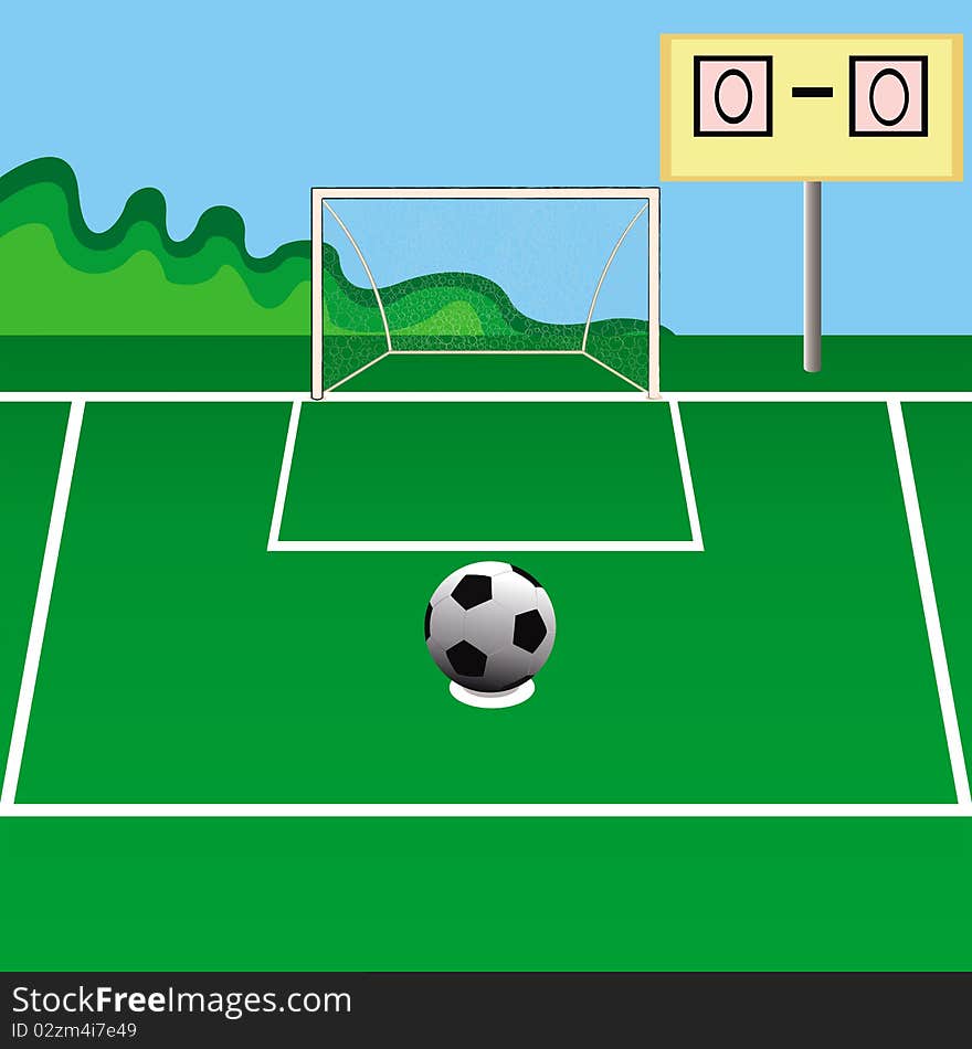 Soccer Field Card