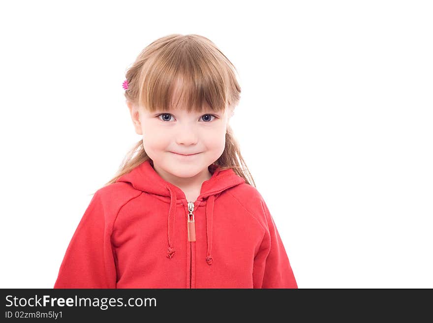 Cute little girl looking at the camera